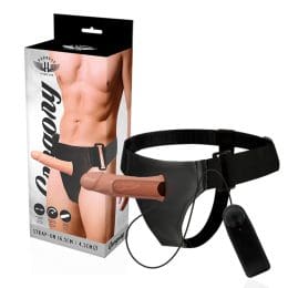 HARNESS ATTRACTION - GREGORY HOLLOW RNES WITH VIBRATOR 16.5 X 4.3CM 2
